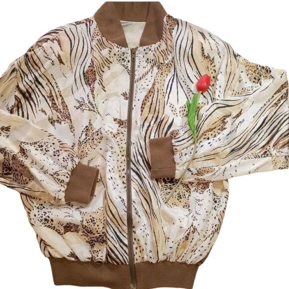 Jamboree New York vintage animal print‎ jacket size 12 - Picture 1 of 12